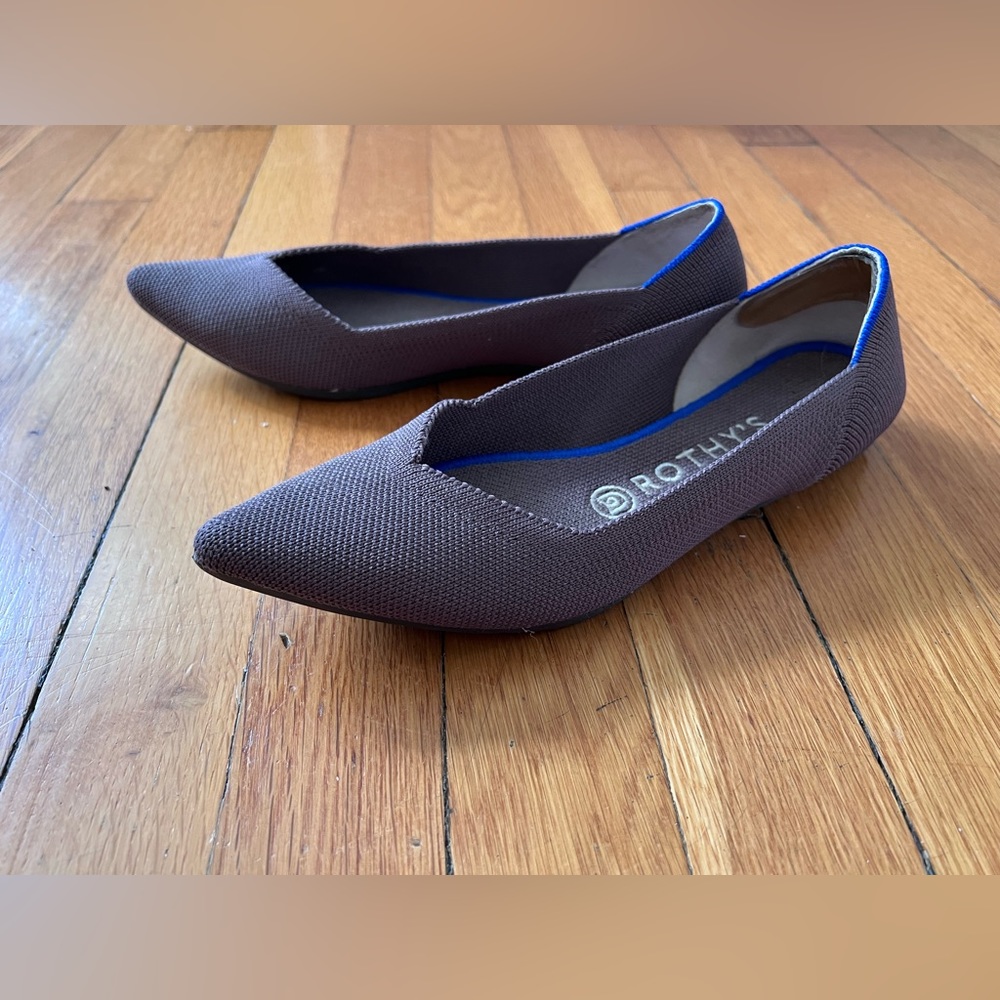 Rothy’s The Point Mink Flat Shoes US 7.5 EU 38 - Picture 8 of 11